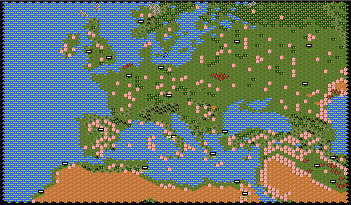 Small version of Microprose's Europe Map